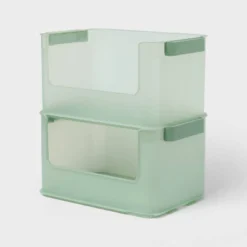 Click In Place 20.7qt Open Front Plastic Storage Bin For Home And Office Organization Green Tint - Brightroom™ 5 Click In Place 20.7qt Open Front Plastic Storage Bin For Home And Office Organization Green Tint - Brightroom™ -Home Comfort Store GUEST a3910ed5 b65d 47c5 bf64 e83fa2089a80