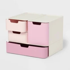 Modular Storage Drawer Set Pink - Brightroom™ 4 Modular Storage Drawer Set Pink - Brightroom™ -Home Comfort Store GUEST a73d8be5 d31d 4ffc ba00 7f040707e2b7