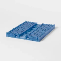 Rectangular Plastic Foldable Medium Crate Blue - Brightroom™ 3 Rectangular Plastic Foldable Medium Crate Blue - Brightroom™ -Home Comfort Store GUEST ab24d555 4e89 446f a1a9 856ca7c1373f