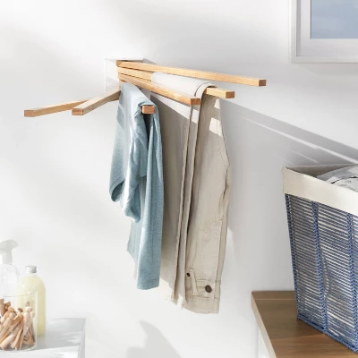 Small Space Wall Mounted Drying Rack White - Brightroom™ 1 Small Space Wall Mounted Drying Rack White - Brightroom™