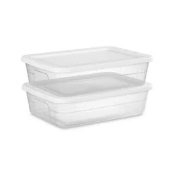 28qt Clear Under Bed Storage Box White - Brightroom™ 18 28qt Clear Under Bed Storage Box White - Brightroom™ -Home Comfort Store GUEST b49145bd e993 443d 824a 7749de47657c