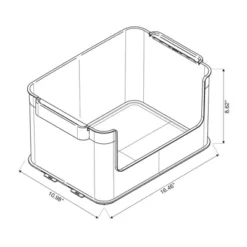Click In Place 20.7qt Clear Open Front Plastic Storage Bin For Home And Office Organization White Latch - Brightroom™ 17 Click In Place 20.7qt Clear Open Front Plastic Storage Bin For Home And Office Organization White Latch - Brightroom™ -Home Comfort Store GUEST b5203004 6bb6 4dae 9287 a90f0f9704fd