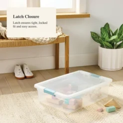 32qt Clear Storage Bin With Latches - Brightroom™ 5 32qt Clear Storage Bin With Latches - Brightroom™ -Home Comfort Store GUEST b8587399 4647 4e57 913b 4c32b806bdb6