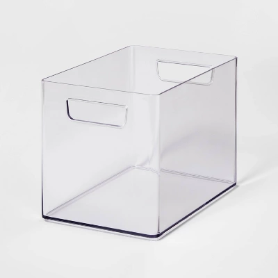 Bathroom Organizer Bin With Handles Clear - Brightroom™ 6 Bathroom Organizer Bin With Handles Clear - Brightroom™ - Image 6