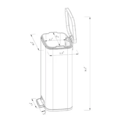 45L Rectangular Step Trash Can - Brightroom™ 10 45L Rectangular Step Trash Can - Brightroom™ -Home Comfort Store GUEST bc44a777 3ad8 456c b42b 05cf0b17d67c