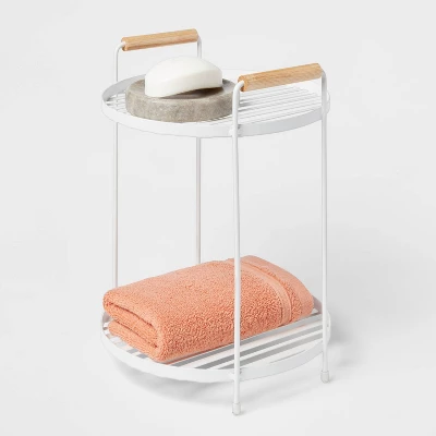 Round Vanity Organizer With Wood Handles - Brightroom™ 2 Round Vanity Organizer With Wood Handles - Brightroom™ - Image 2