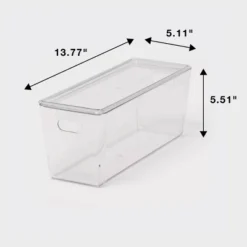 5L Stacking Clear Bin With Lid - Brightroom™: PET, Stackable, Universal Storage, Handles, 13.77" X 5.11" 7 5L Stacking Clear Bin With Lid - Brightroom™: PET, Stackable, Universal Storage, Handles, 13.77" X 5.11" -Home Comfort Store GUEST c19bcc0a dafe 41e3 8571 b848afadea5d