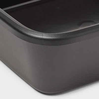 Utility Pan - Brightroom™: Black Polypropylene Universal Storage Bin, 4.37 Volume, 18.3" W X 14.88" D X 5.27" H 2 Utility Pan - Brightroom™: Black Polypropylene Universal Storage Bin, 4.37 Volume, 18.3" W X 14.88" D X 5.27" H - Image 2