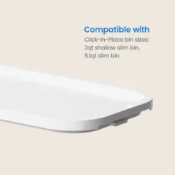 Click In Place Slim Lid For Plastic Storage Bins For Home And Office Organization White - Brightroom™ 11 Click In Place Slim Lid For Plastic Storage Bins For Home And Office Organization White - Brightroom™ -Home Comfort Store GUEST c85454ab 91be 4df1 ad1e 2e41830dd455