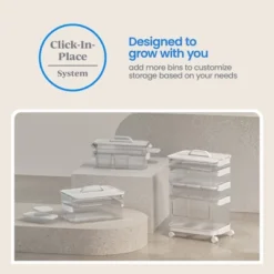 Click In Place 4.5qt Clear Slim Plastic Storage Bin With White Latch For Home And Office Organization - Brightroom™ 14 Click In Place 4.5qt Clear Slim Plastic Storage Bin With White Latch For Home And Office Organization - Brightroom™ -Home Comfort Store GUEST cbc9a30f 661b 40c4 b5dc bd9aae60a660