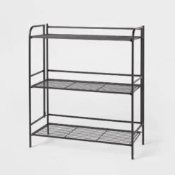 Folding 3 Shelves Black - Brightroom™ 7 Folding 3 Shelves Black - Brightroom™ -Home Comfort Store GUEST ce208200 283a 4e2e b8fc a1dfb6696770