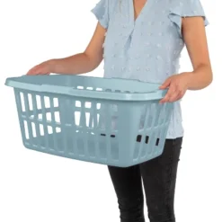 1.5 Bu Laundry Basket Pewter Aqua - Brightroom™ 8 1.5 Bu Laundry Basket Pewter Aqua - Brightroom™ -Home Comfort Store GUEST d1e167dc 03c7 4e65 9f5f eeafe3ff4abd