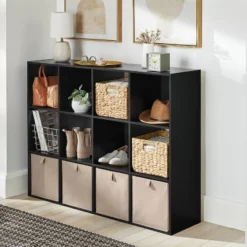 11" Cube Book Shelf Black - Brightroom™