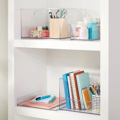 12" X 6" X 4" All Purpose Storage 1/2 Storage Bin - Brightroom™: Clear Plastic Decorative Container, No Assembly Required 1 12" X 6" X 4" All Purpose Storage 1/2 Storage Bin - Brightroom™: Clear Plastic Decorative Container, No Assembly Required