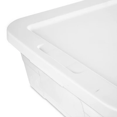 28qt Clear Under Bed Storage Box White - Brightroom™ 7 28qt Clear Under Bed Storage Box White - Brightroom™ - Image 7