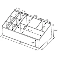 Bathroom Plastic 9 Slot Mixed Cosmetic Organizer Clear - Brightroom™: Makeup & Vanity Organizer Tray For Bathroom Countertop 9 Bathroom Plastic 9 Slot Mixed Cosmetic Organizer Clear - Brightroom™: Makeup & Vanity Organizer Tray For Bathroom Countertop -Home Comfort Store GUEST dbf0e0aa 3dc0 417d a007 88e11ae9f58a