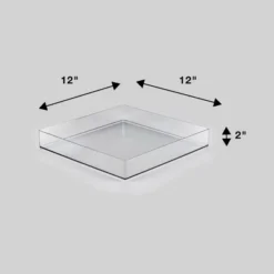 12'' X 12'' X 2" All Purpose Storage Tray - Brightroom™: Clear Plastic Bathroom Organizer Tray 7 12'' X 12'' X 2" All Purpose Storage Tray - Brightroom™: Clear Plastic Bathroom Organizer Tray -Home Comfort Store GUEST e3fa4aba 7ce7 44ad a8cb 952525c19030