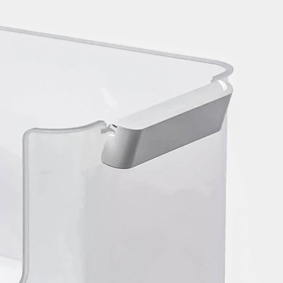 Click In Place 20.7qt Clear Open Front Plastic Storage Bin For Home And Office Organization White Latch - Brightroom™ 3 Click In Place 20.7qt Clear Open Front Plastic Storage Bin For Home And Office Organization White Latch - Brightroom™ - Image 3