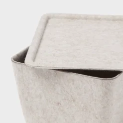 Lidded Felt With Lid Oatmeal - Brightroom™ 4 Lidded Felt With Lid Oatmeal - Brightroom™ -Home Comfort Store GUEST e4fc0798 fc26 44b7 8f4b f083ce289c66