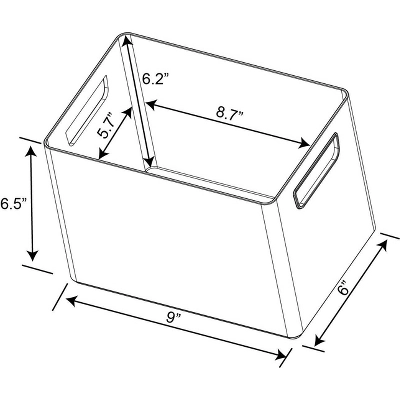 Bathroom Organizer Bin With Handles Clear - Brightroom™ 5 Bathroom Organizer Bin With Handles Clear - Brightroom™ - Image 5