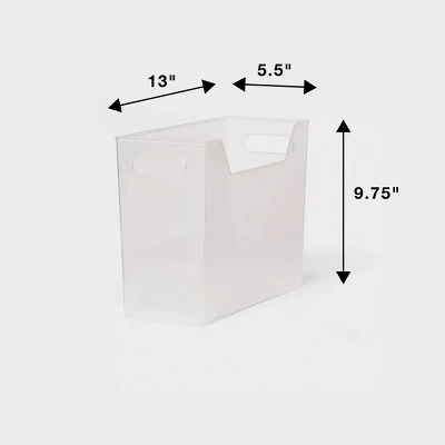 Medium Multipurpose Storage Bin Clear - Brightroom™ 3 Medium Multipurpose Storage Bin Clear - Brightroom™ - Image 3