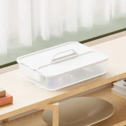 Click In Place Large Lid With Handle For Plastic Storage Bins For Home And Office Organization White - Brightroom™ 11 Click In Place Large Lid With Handle For Plastic Storage Bins For Home And Office Organization White - Brightroom™ -Home Comfort Store GUEST ec06ca60 bc14 4ab1 a3f5 f5ea81dab0c1