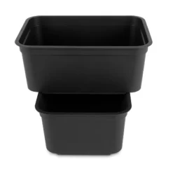 Folio Heavy Duty Storage Bin - Brightroom™: Black Plastic, Stackable, Portable, Universal Storage, 18.6 Volume Capacity 15 Folio Heavy Duty Storage Bin - Brightroom™: Black Plastic, Stackable, Portable, Universal Storage, 18.6 Volume Capacity -Home Comfort Store GUEST ee14b593 cc34 4c72 91e8 62aae3e4c3b8