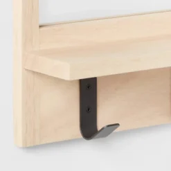 Wood Entryway Organizer With Mirror Light Wood - Brightroom™ 3 Wood Entryway Organizer With Mirror Light Wood - Brightroom™ -Home Comfort Store GUEST f0d43cd4 141f 4a2e a675 f78565baee60