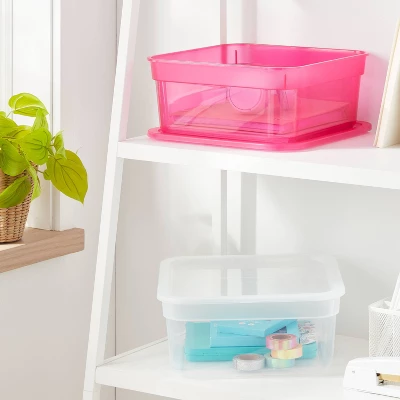 Modular Storage Medium Pink - Brightroom™ 1 Modular Storage Medium Pink - Brightroom™