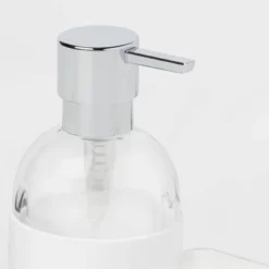 Plastic Soap Pump With Silicone Holder With Caddy & Tray White - Brightroom™: Kitchen Soap Caddy Dispenser 6 Plastic Soap Pump With Silicone Holder With Caddy & Tray White - Brightroom™: Kitchen Soap Caddy Dispenser -Home Comfort Store GUEST f322c1f1 0ec8 49b4 b07f 79a4a9dfa233