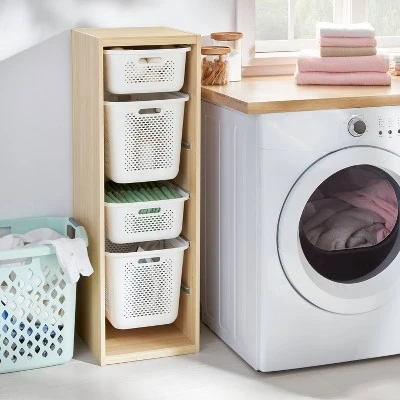 Tall Sliding Bin Cube Natural - Brightroom™ 1 Tall Sliding Bin Cube Natural - Brightroom™