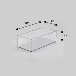 12" X 6" X 4" All Purpose Storage 1/2 Storage Bin - Brightroom™: Clear Plastic Decorative Container, No Assembly Required 7 12" X 6" X 4" All Purpose Storage 1/2 Storage Bin - Brightroom™: Clear Plastic Decorative Container, No Assembly Required -Home Comfort Store GUEST f40cd530 aa3a 4fec 8c26 2bcdd5a30536