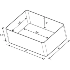 9"x6"x3.25" Large Plastic Bathroom Tray Clear - Brightroom™: Organizer, Stackable Storage, Hand Washable 7 9"x6"x3.25" Large Plastic Bathroom Tray Clear - Brightroom™: Organizer, Stackable Storage, Hand Washable -Home Comfort Store GUEST f49cbebe cb0a 4a04 87bb 465c1cdf3247