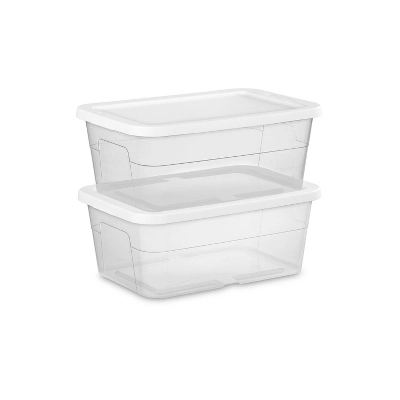 16qt Clear Storage Box With Lid White - Brightroom™ 10 16qt Clear Storage Box With Lid White - Brightroom™ - Image 10
