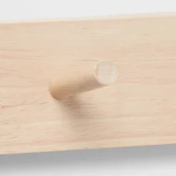Wood 5 Hooks Rail Natural - Brightroom™ 3 Wood 5 Hooks Rail Natural - Brightroom™ -Home Comfort Store GUEST f6923f4a 73ca 456c bb31 fdc69bc1ba0a