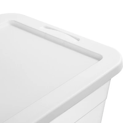 90qt Clear Storage Box White - Brightroom™ 8 90qt Clear Storage Box White - Brightroom™ - Image 8