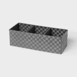 Woven Plastic 3 Compartment Bin - Brightroom™ 7 Woven Plastic 3 Compartment Bin - Brightroom™ -Home Comfort Store GUEST f9512988 f3cf 4f3f 9f43 92f0099e35f5