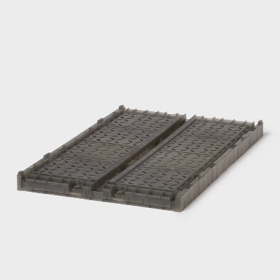 Large Foldable Crate Gray - Brightroom™ 2 Large Foldable Crate Gray - Brightroom™ - Image 2
