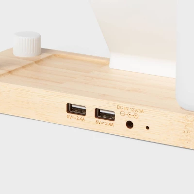 Desk Lamp With Wireless Charging And Storage (Includes LED Light Bulb) - Brightroom™: Table Lamp, Desk Organizer, USB Port 3 Desk Lamp With Wireless Charging And Storage (Includes LED Light Bulb) - Brightroom™: Table Lamp, Desk Organizer, USB Port - Image 3