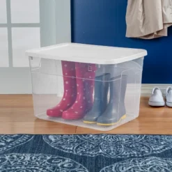 70qt Clear Storage Box With White Lid - Brightroom™ 10 70qt Clear Storage Box With White Lid - Brightroom™ -Home Comfort Store GUEST ffb54947 63f4 4e3a 87d5 725e3277fd23